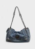 Metallische Kettentasche im urbanen Denim-Stil - Briseida