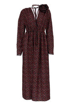 Bertha - Midikleid mit V-Ausschnitt und Blumen