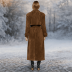 Trenchcoat für Frauen in Wildlederoptik - Isola