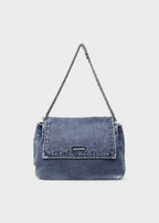 Metallische Kettentasche im urbanen Denim-Stil - Briseida