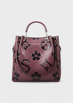 Damen Shopper Tasche mit Blumendruck - Samara