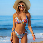 Ocean Chic - Bohemia Print Bikini-Set mit niedriger Taille und Knoten