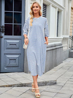 Lorena - Lässiges Sommerkleid mit Streifen für Frauen