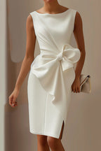 Elegantes Damenkleid mit seitlicher Schleife - Ailbhe