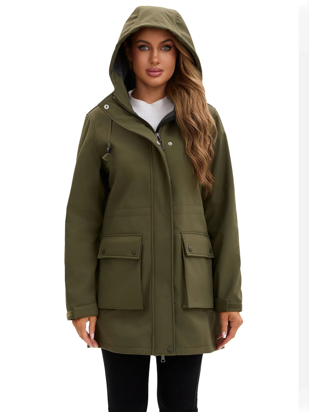 Wasserdichte Damen-Softshelljacke mit Kapuze - Elina