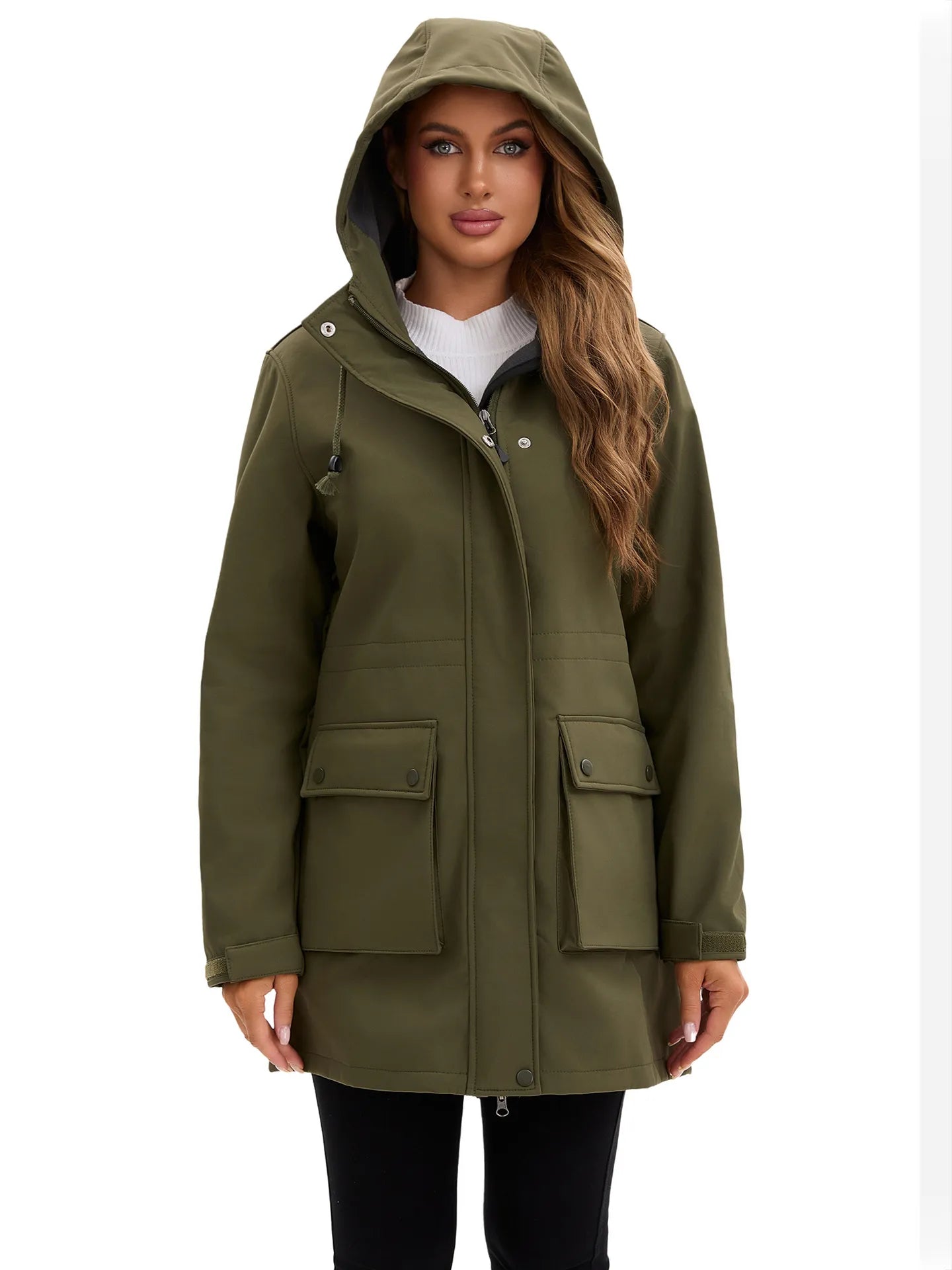 Wasserdichte Damen-Softshelljacke mit Kapuze - Elina