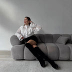 Damen Chiffonbluse mit Rüschen - Margarethe