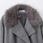 Cape-Mantel mit Wickelkragen für Damen - Potter