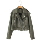 Waschbare Lederjacke mit Farbverlauf