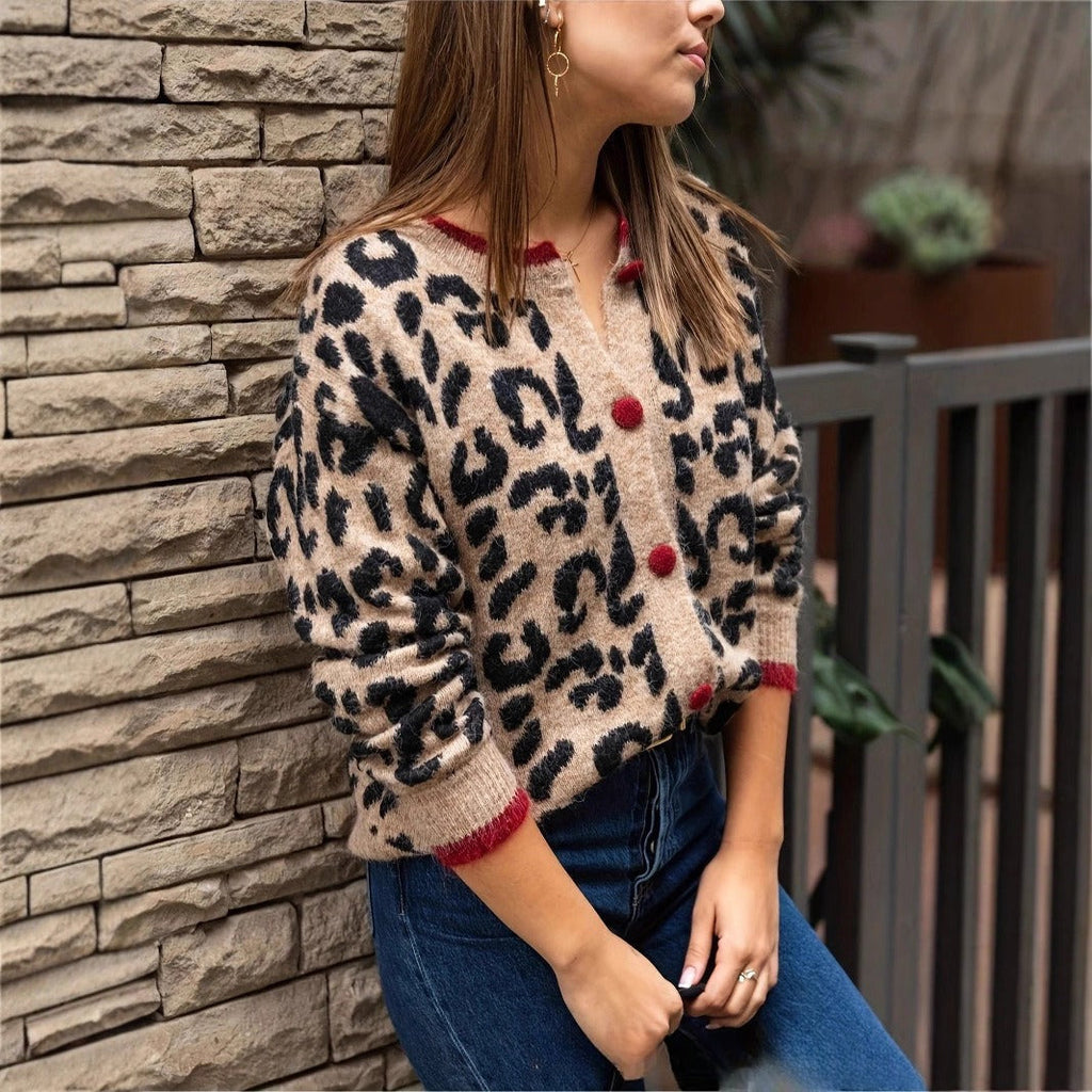 Bedruckte Strickjacke für Frauen - Maelen