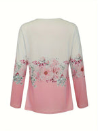 Sissy - T-Shirt mit Blumenmuster und Spitzendetails