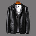 Herrenjacke mit Glattledereffekt - Maël
