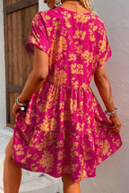 Paula - Kleid mit Blumenmuster und kurzen Ärmeln für Damen