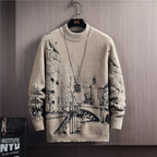 Dicker Herren-Strickpullover Urban-Effekt - Naël