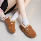 Damen-Winterclogs aus Wildleder mit verstellbarer Schnalle - Linnea