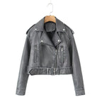 Waschbare Lederjacke mit Farbverlauf