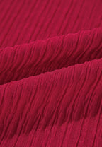 Danissa - Langärmeliges Kleid mit Rüschen und Einkerbungen