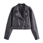 Waschbare Lederjacke mit Farbverlauf