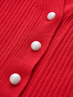 Gestreifter Strickcardigan mit Knöpfen für Damen – Hedda