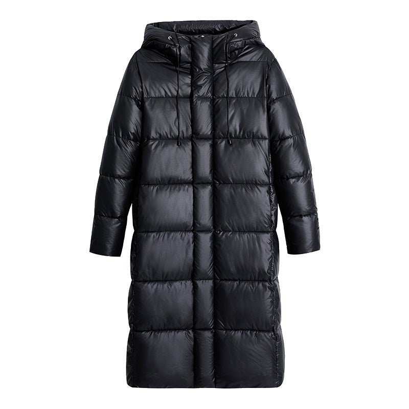 Lange Jacke mit Stepp-Effekt für Frauen - Eryndel