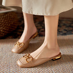 Damen-Slipper mit Metallbeschlägen - Odalys