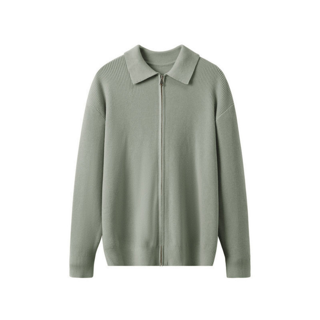 Herrenstrickjacke mit Kragen - Franco