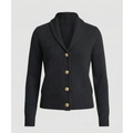 Damen-Strickjacke mit Schalkragen und Zierknöpfen – Cora
