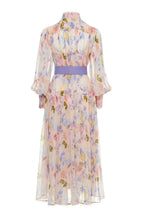 Kary - Chiffon-Midikleid mit Gürtel