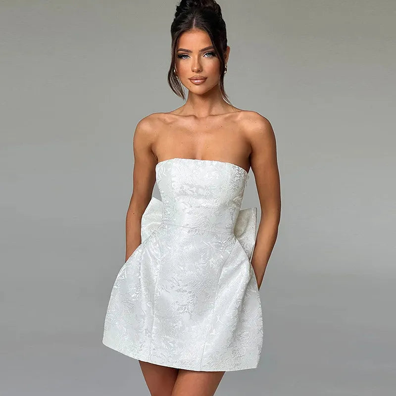 Zuzanna - Geblümtes Jacquard-Kleid
