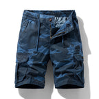 Tarnfarbene Cargo-Shorts mit Seitentaschen für Männer - Carson
