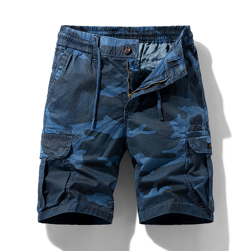 Tarnfarbene Cargo-Shorts mit Seitentaschen für Männer - Carson