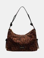 Breite Handtasche aus Wildleder