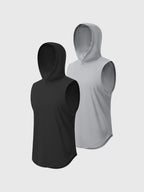 Ärmelloses T-shirt mit Kapuze