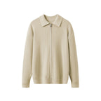Herrenstrickjacke mit Kragen - Franco