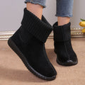 Winterliche Damenstiefel mit gestrickten Stulpen - Pilar
