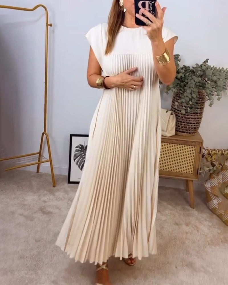 Rachel - Kurzärmeliges Basic-Kleid