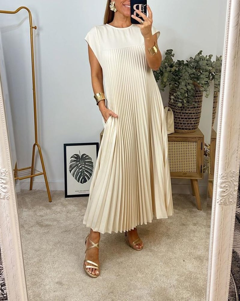 Rachel - Kurzärmeliges Basic-Kleid