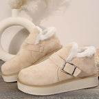 Damen Winterstiefel mit dekorativer Schnalle - Lianova
