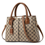 Damen-Umhängetasche mit elegantem geometrischem Muster - Amélie