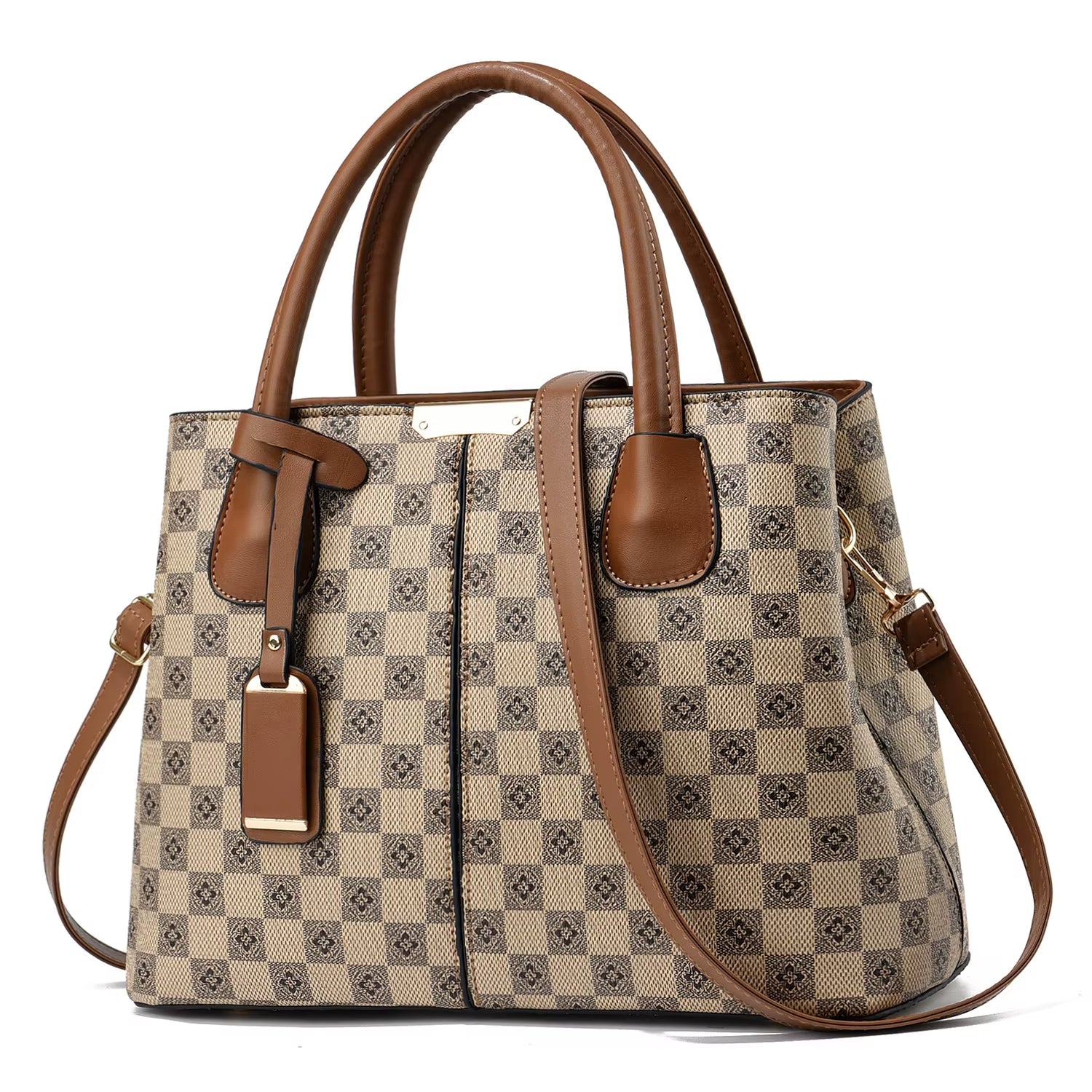 Damen-Umhängetasche mit elegantem geometrischem Muster - Amélie