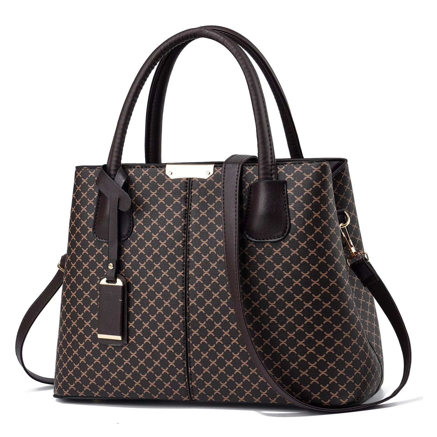 Damen-Umhängetasche mit elegantem geometrischem Muster - Amélie