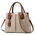 Damen-Umhängetasche mit elegantem geometrischem Muster - Amélie