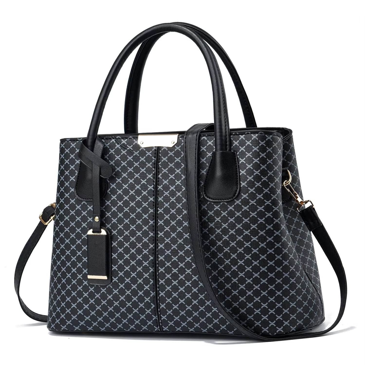 Damen-Umhängetasche mit elegantem geometrischem Muster - Amélie
