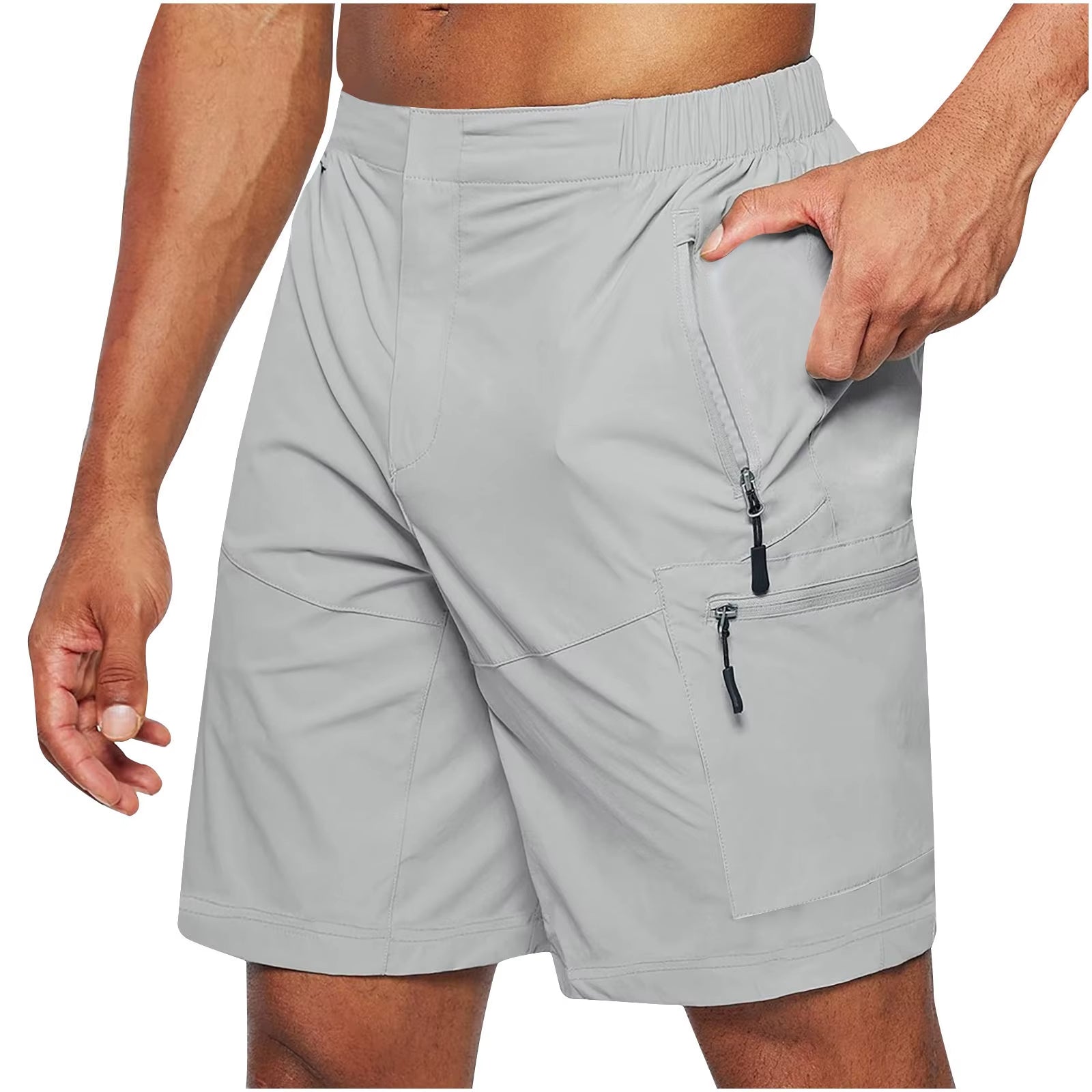Herren-Shorts aus technischem Gewebe mit mehreren Taschen - Adrian