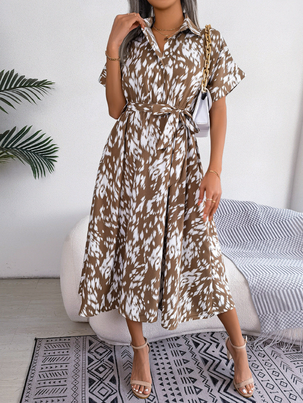 Leonie - Kleid im Leoparden Look