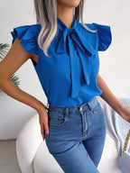 LARA - Bluse mit Schleife