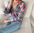 LANA - Bluse mit Blumenmuster