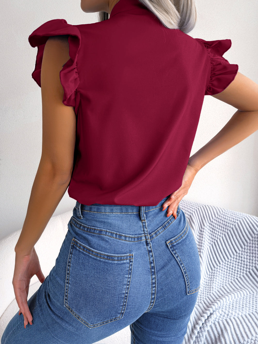 LARA - Bluse mit Schleife