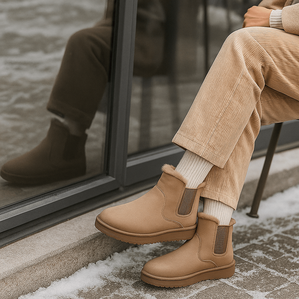 Chelsea-Stiefeletten mit gebürsteter Innenseite - Maelis