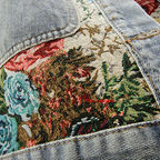 Totêm - Geblümte Denim-Jacke